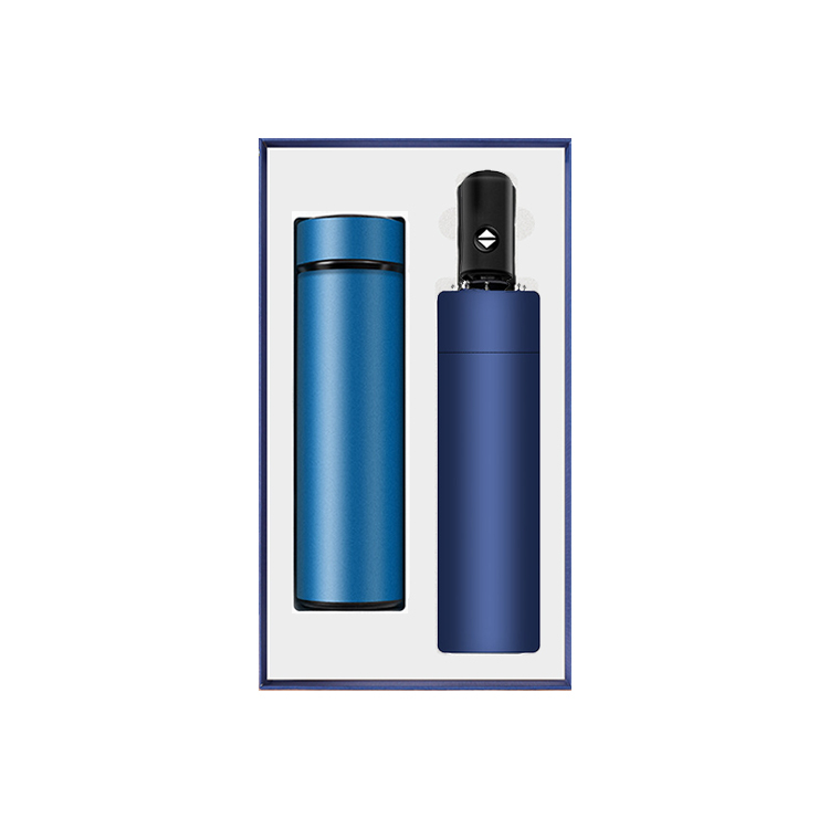 Bleu (parapluie + bouteille)