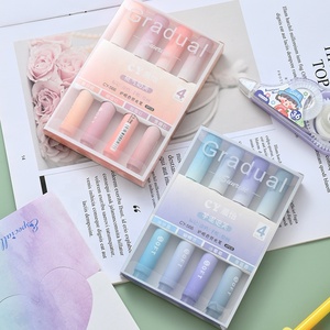 定制可爱多色柔和荧光笔学校文具渐变荧光笔 - Product Image 3