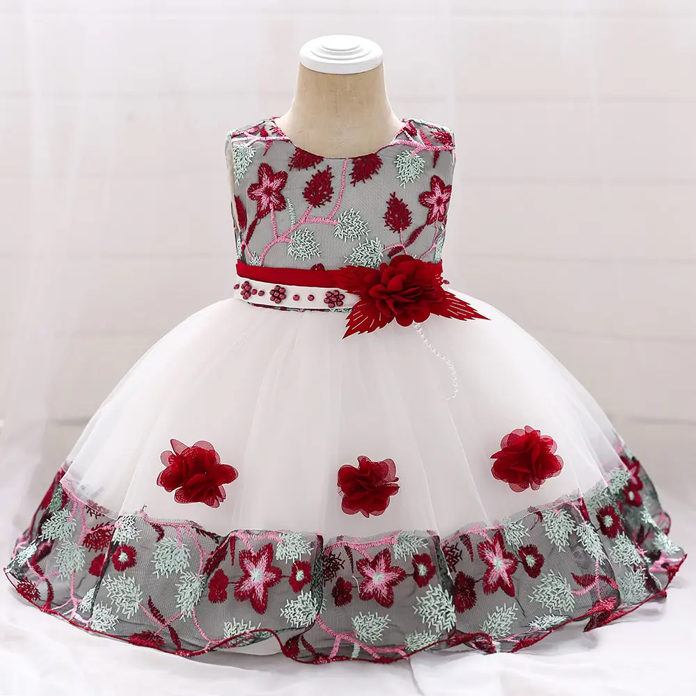 MQATZ Venda Quente Bebê Frock Designs Últimas Crianças Vestido De Festa De Aniversário Baby Girl Party Dress L5045XZ