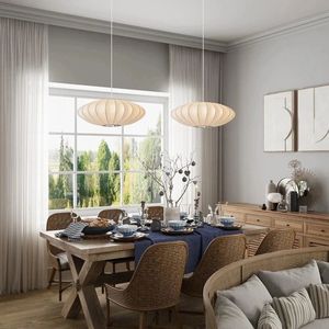 19.6 "hiện đại lớn ánh sáng mặt dây chuyền <span class=keywords><strong>Nelson</strong></span> Silk Shape bán buôn chiếu sáng lịch thi đấu cho nhà hàng đảo nhà bếp bàn ăn - Product Image 2