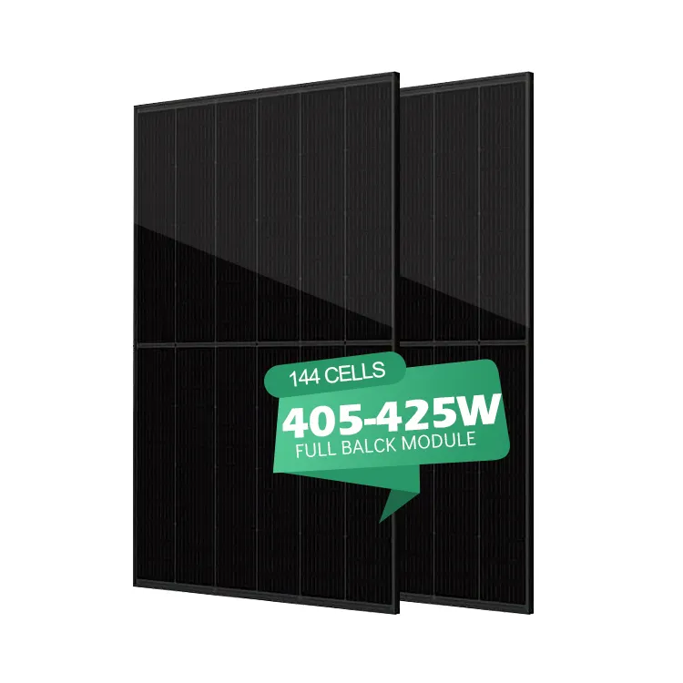 2024 popolare pieno nero pannelli solari 395W 400W 405W 410W 425W 550W Mono PV pannello solare per il tetto