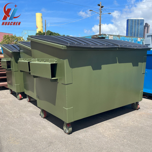 ถังโลหะสำหรับเก็บขยะรีไซเคิลถังยกด้านหน้า - Product Image 4