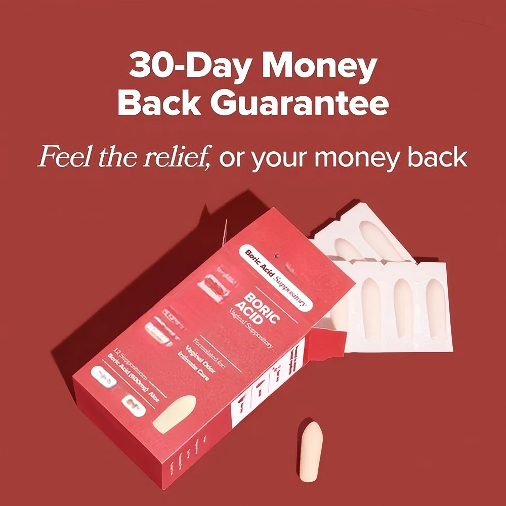 1Box = Boric Acid Suppositories 12pcs