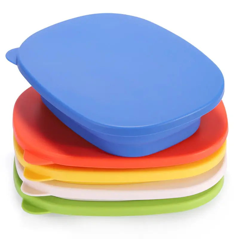 Shenzhen New Item Safety Foldable Lunch Box Food Storage Container Set Silicone Folding Bowl