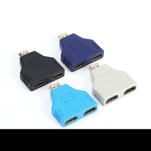 Portátil 1080P HDMI macho a 2 hembra 1 en 2 divisor de salida de alta velocidad 1x2 HDMI Splitter convertidor adaptador SD & HI Shield Back - Product Image 2