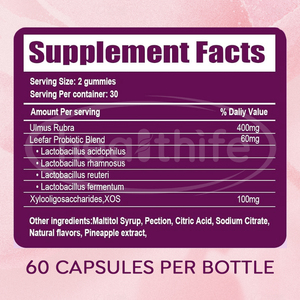 กัมมี่โปรไบโอติกสำหรับผู้หญิงผลิตภัณฑ์เสริมสุขภาพช่องคลอดทำจากสับปะรดปราศจากน้ำตาล - Product Image 2