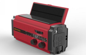 3合1户外天气广播收音机防水手摇电话充电器定制调幅调频太阳能应急收音机带手电筒 - Product Image 4