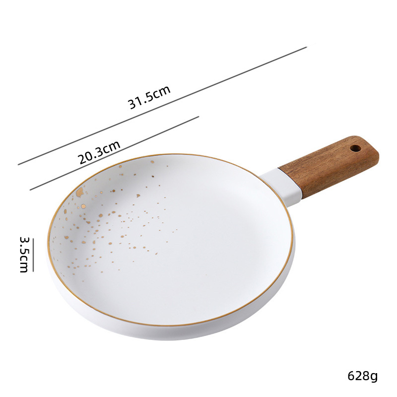 Piatto rotondo bianco
