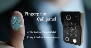 Sistema de videoportero de seguridad para el hogar Intercomunicador de huellas dactilares y videoportero IP65 Timbre impermeable - Product Image 5