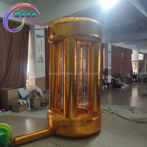 PVC充气现金立方钱抓钱机摊位带鼓风机用于广告活动促销 - Product Image 1