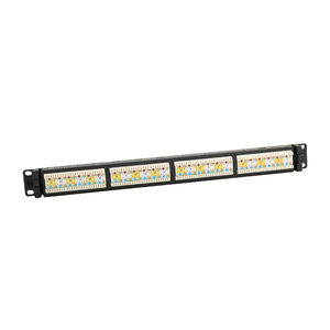 Panel de conexión de red Gcabling montaje en rack 2U RJ45 24 48 puertos Cat5e datos UTP Cat 6 5E Ethernet Lan Patch Panel - Product Image 2