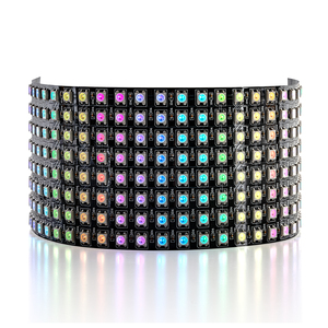 BTF-LIGHTING WS2812B ECO RGB полноцветные провода из сплава 5050SMD индивидуальная Адресуемая 8x32 16x16 256 пикселей светодиодная матричная панель - Product Image 1