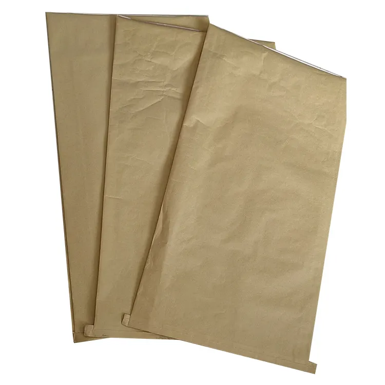 Vente en gros 20/25KG argile/mortier/plâtre sac d'emballage papier kraft sacs en papier de ciment fabrique