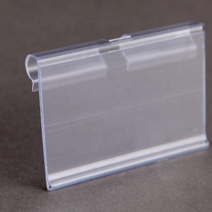 PVC Extrusion <strong>Display</strong> Clips Onto T-<strong>scan</strong> Plastic Freezer Name Price Tag <strong>Hooks</strong> <strong>Flip</strong> up Price Label Holder for Wire and <strong>Hook</strong> - Product Image 6
