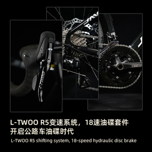 JAVA AURIGA R5 bici da strada ciclismo bici da corsa LTWOO freno a disco idraulico con asse 18 velocità Java Auriga nascosto cavo DECAF UCI - Product Image 5