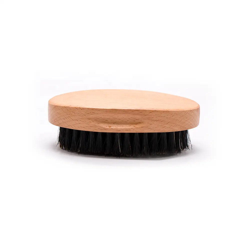 Shoe Brush Wild Boar Hair Beech Wood Handle Professional for Leather Shoes Boot Sneakers