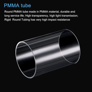 Yüksek darbe akrilik boru 2 5/8 "(66mm) ID 2 3/4"(70mm) OD 4 "uzunluk aydınlatma modelleri için sert tüp sıhhi tesisat el sanatları ekstrüzyon - Product Image 4