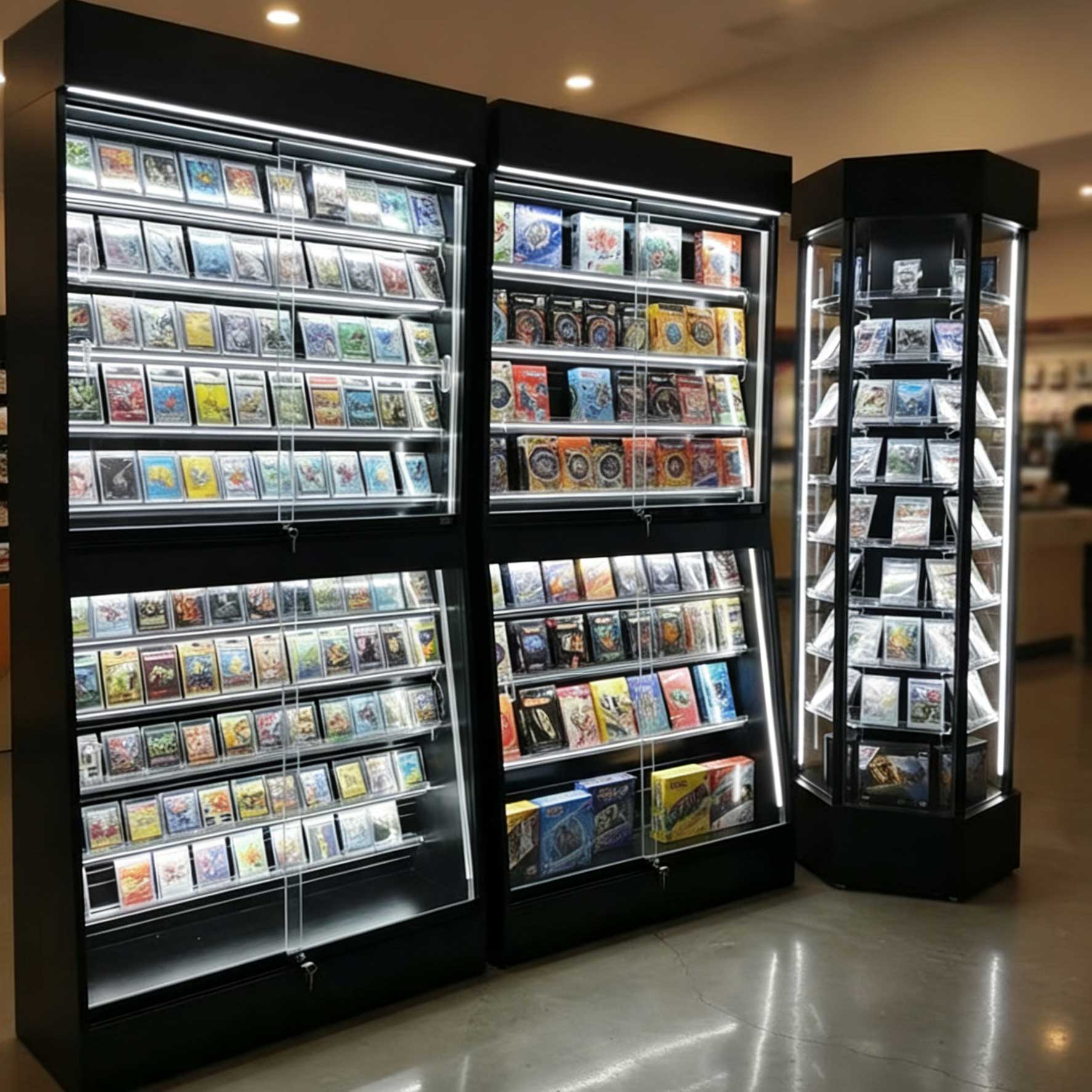 Présentoir pour jeux de cartes à collectionner