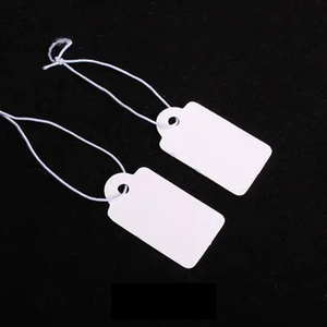 Proveedor personalizado privado etiqueta en blanco corbata cadena ensartada billete joyería etiqueta mercancía exhibición precio etiquetas etiqueta de papel - Product Image 6