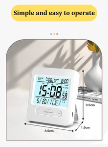 Neuer beliebter digitaler Reise wecker Faltbarer Kalender Temperatur Timer LCD Hintergrund beleuchtung Schreibtisch uhr - Product Image 6