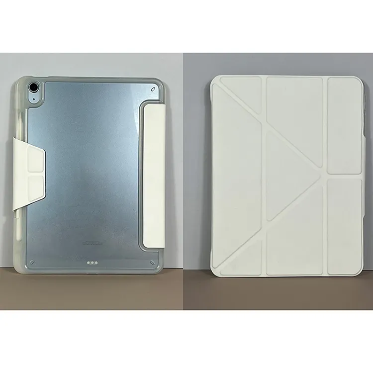 Custodia protettiva bianca per iPad Air 4 2020 per iPad Air 5 2022 Smart Case da 10.9 pollici con fibbia magnetica con Slot per matita