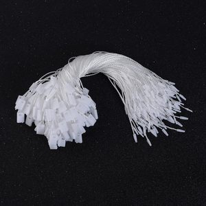 3000Pcs Hang <strong>Tag</strong> <strong>String</strong> 7 Inch White Nylon Snap Lock Pin <strong>Loop</strong> Plastic <strong>Tag</strong> Fastener Hook Ties Clothing Price <strong>Tag</strong> Rope - Product Image 3