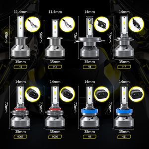 DXZ H4/9003/HB2 12000lm araba LED far lambaları dönüşüm kiti yüksek/düşük işın işık CSP 6500K otomatik far aydınlatma sistemi - Product Image 5