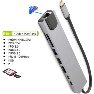 Computer usb c hub 8 in 1 typ c hub - Product Image 2