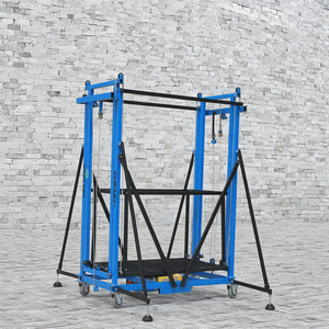 Nuovo 2.5M elettrico ponteggio elevatore automatico pieghevole piattaforma di sollevamento in metallo per la costruzione di interni esterni - Product Image 6