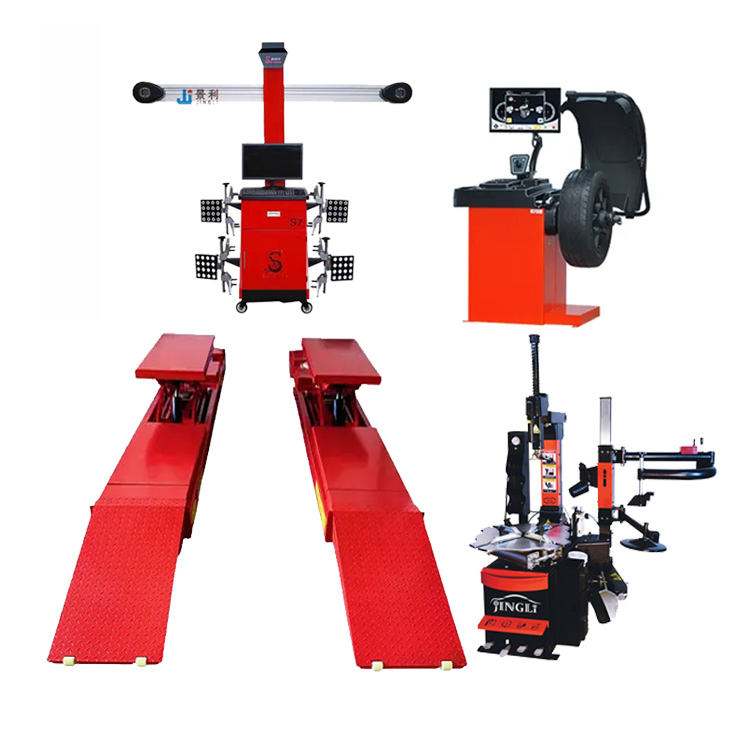 set alineacion 3 d wheel alignment machine balancer Tire changer machine and car lift combo