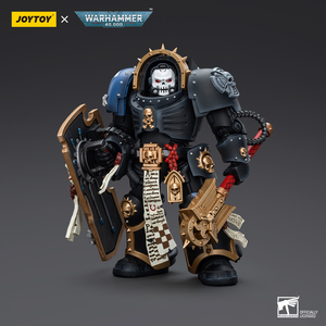 High Quality Joytoy Ultramarines Chaplain in Terminator Armour 1/18 Model Action Figures <strong>Warhammer</strong> 40K for Collection - Product Image 4
