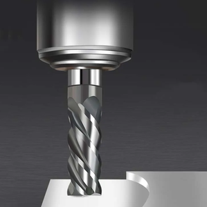 Frezeler kesme 100mm uzunluk 4 flüt değirmen 8mm alaşım karbür kobalt içeriği 10%, freze kesicisi End Mill Metal kesici - Product Image 4