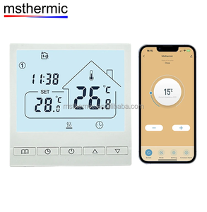 Msthermic環境にやさしい毎週のプログラミング暖房wifiサーモスタットアパート音声制御Tuya電気サーモスタット - Product Image 3