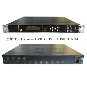 Modulador de RF de TV digital 16HD a 4 Carrier DVB-T ISDBT ATSC HD Codificador Modulador - Product Image 2