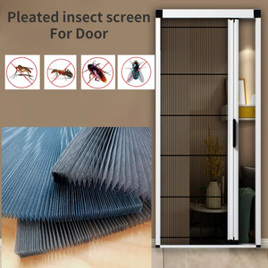 Design moderno pieghevole insetto schermo poliestere maglia pieghettato zanzariera per porta e finestra in fibra di vetro insetto schermo - Product Image 2