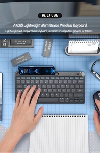 <strong>For</strong> AULA AK205 Wireless <strong>Keyboard</strong> Portable Office <strong>Notebook</strong> Tablet Universal Dual Mode BT/2.4G <strong>Keyboard</strong> - Product Image 6