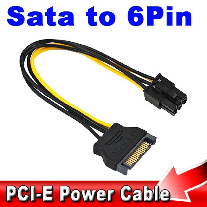 PCIe 6 Pin a SATA 15 Pin