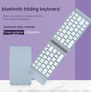 Teclado inalámbrico Mini Two Fold BT Keyboard BT18 Teléfono móvil Tableta Computadora Oficina Portátil Ligero Tres sistemas Universal - Product Image 3