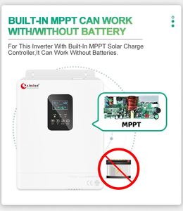 Inversor solar de onda sinusoidal pura todo en uno de 1000W a 5000W con cargador de control remoto PWM/MPPT 12V 24V 48V DC Range - Product Image 5