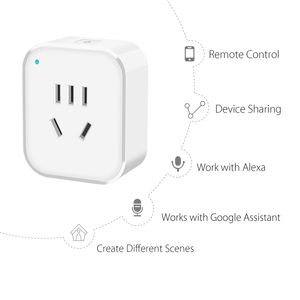 {Manufacturer}Tuya WiFi SmartSocket 10A Life <strong>AU</strong> Plug <strong>Remote</strong> Control Wireless <strong>Remote</strong> Control Voice Control Alexa - Product Image 3