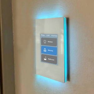 Lanbon บ้านอัตโนมัติสวิตช์ LCD WIFI สมาร์ทโฮมที่มีการใช้พลังงานทำงานกับชุดบ้าน Google Alexa