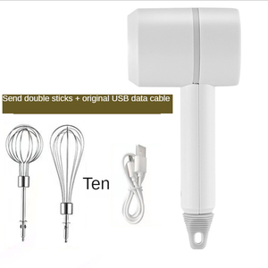 USB Rechargeable Home Kitchen Egg Beater Whisk Batter Flour Bread Dough Electric Hand Mixer - Product Image 2