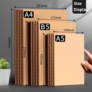 思进皮革A5笔记本简约学生练习册印刷牛皮纸记事本练习学生a 4尺寸 - Product Image 3