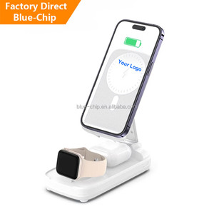 3 in 1 <strong>One</strong> 15W Smart Multifunctional Magnet Wireless Phone Mobile <strong>Charger</strong> Stand Receiver Wireless <strong>Charger</strong> for Android - Product Image 1