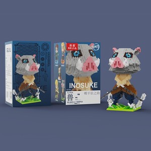 New Style Anime Demon Slayer Tanjirou Nezuko Character Model Educational <strong>Toys</strong> Assembled Building Blocks - Product Image 5