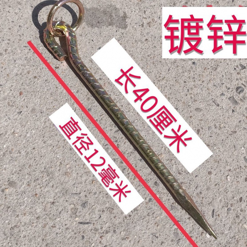 Clou de sol de 40 cm de long (galvanisé) -- Dongxu