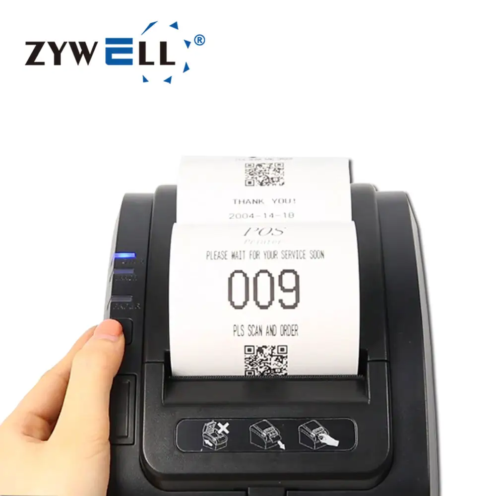 Zywell USB Lan POS Máy in 80 mét nhiệt POS nhận bán Hot Máy in hóa đơn nhiệt