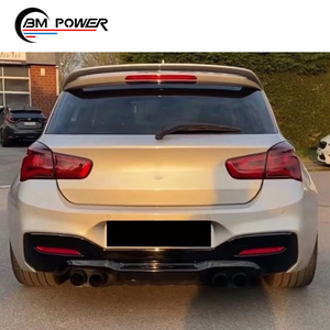 1 serisi F20 MP stil vücut <span class=keywords><strong>kiti</strong></span> dudak ön arka difüzör yan etek arka SPOILER parlak siyah FACELIFT parçaları - Product Image 6