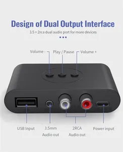 B21 RCA Blue tooth Receptor 3.5AUX Car Blue tooth Stick USB Blue tooth Adaptador Soporte Altavoz Amplificador U Disco 5,0 - Product Image 4