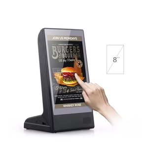 LETINE 7 Zoll Tischplatte LCD-Menü AD-Display WiFi-Steuerung Power Bank Digitale Werbung für Restaurant Bar Coffee Shop - Product Image 1